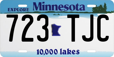 MN license plate 723TJC