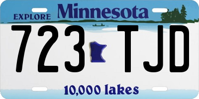 MN license plate 723TJD