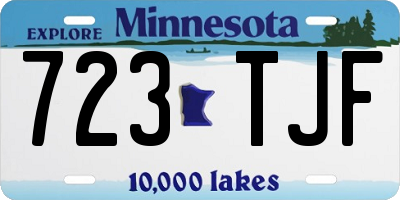 MN license plate 723TJF