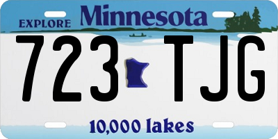 MN license plate 723TJG
