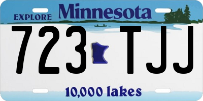MN license plate 723TJJ