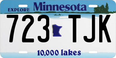 MN license plate 723TJK