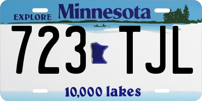 MN license plate 723TJL