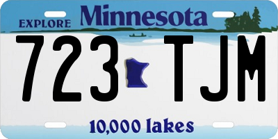 MN license plate 723TJM