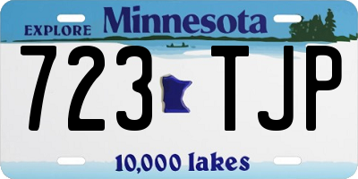 MN license plate 723TJP