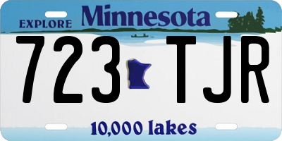 MN license plate 723TJR