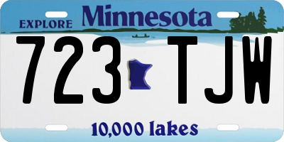MN license plate 723TJW