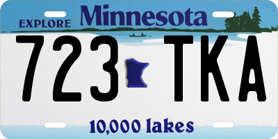 MN license plate 723TKA