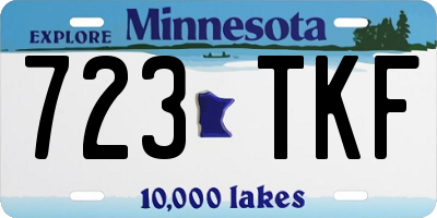 MN license plate 723TKF