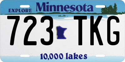 MN license plate 723TKG