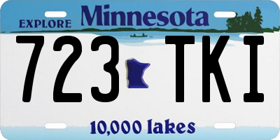 MN license plate 723TKI