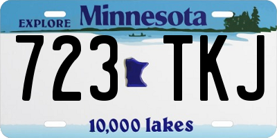 MN license plate 723TKJ
