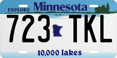 MN license plate 723TKL