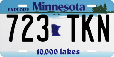 MN license plate 723TKN