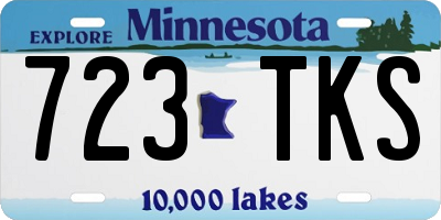 MN license plate 723TKS