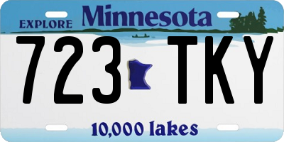 MN license plate 723TKY
