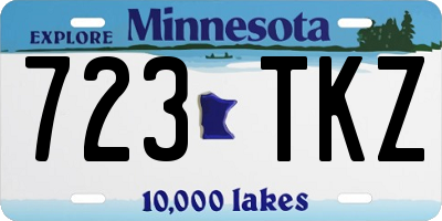 MN license plate 723TKZ