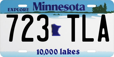 MN license plate 723TLA