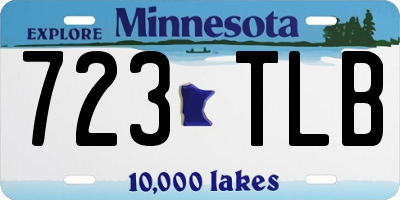 MN license plate 723TLB