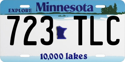 MN license plate 723TLC
