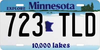 MN license plate 723TLD