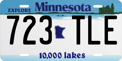 MN license plate 723TLE