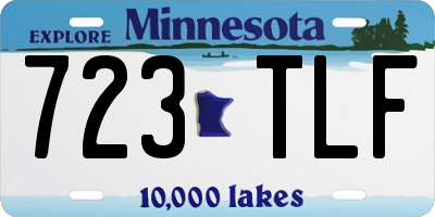 MN license plate 723TLF