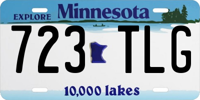 MN license plate 723TLG