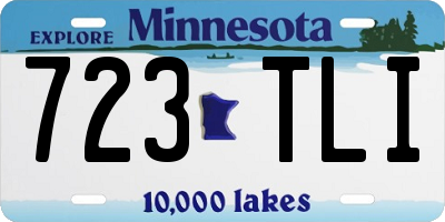 MN license plate 723TLI