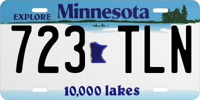 MN license plate 723TLN
