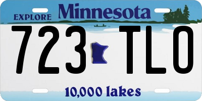 MN license plate 723TLO