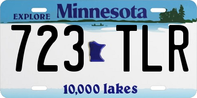 MN license plate 723TLR