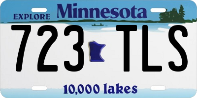 MN license plate 723TLS