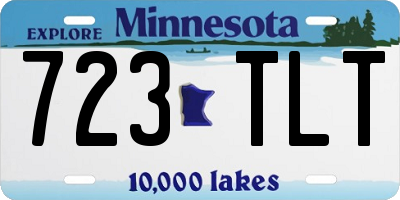MN license plate 723TLT