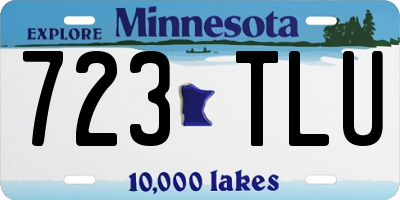 MN license plate 723TLU