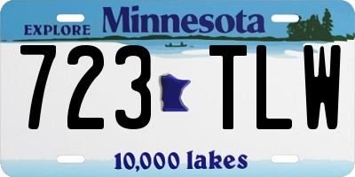 MN license plate 723TLW