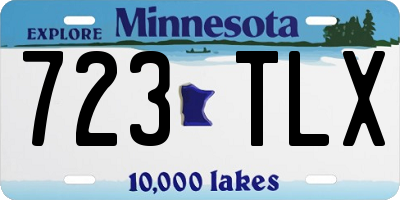 MN license plate 723TLX