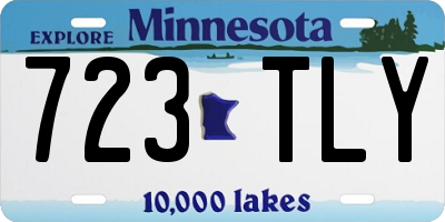 MN license plate 723TLY
