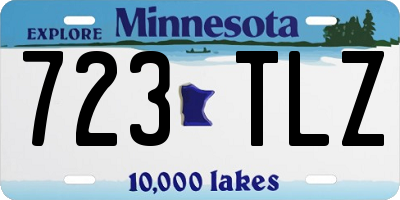 MN license plate 723TLZ