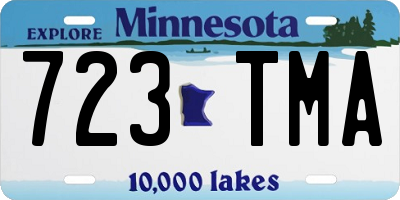 MN license plate 723TMA