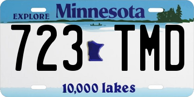 MN license plate 723TMD