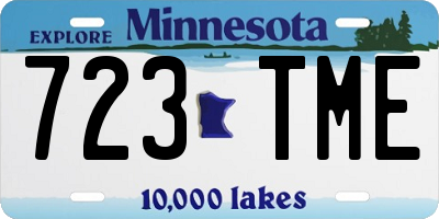MN license plate 723TME