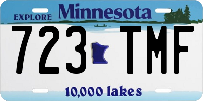 MN license plate 723TMF