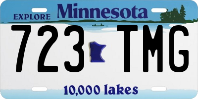 MN license plate 723TMG