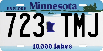 MN license plate 723TMJ