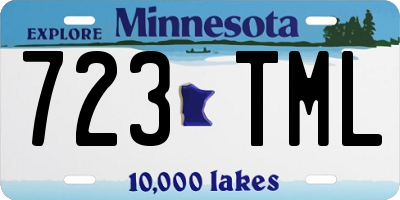 MN license plate 723TML