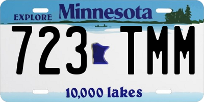 MN license plate 723TMM