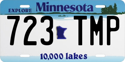 MN license plate 723TMP