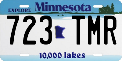 MN license plate 723TMR