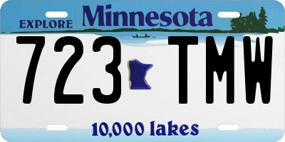 MN license plate 723TMW